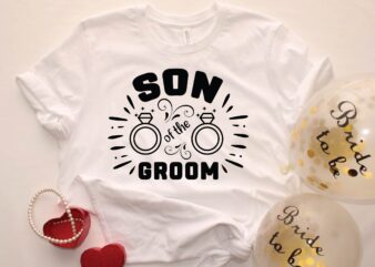 son of the groom t shirt template vector