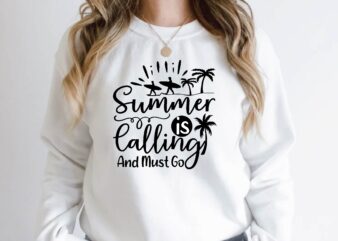 summer is calling and must go t shirt template vector