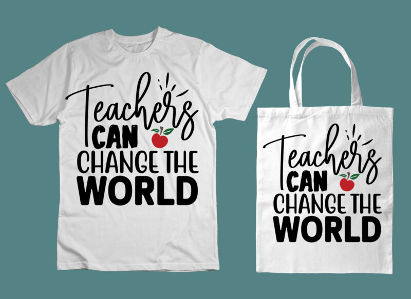 Teachers can change the world SVG
