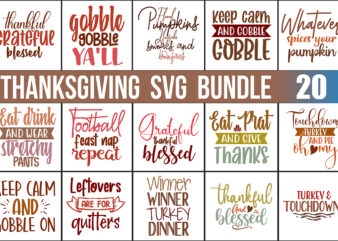 Thanksgiving SVG Bundle File t shirt designs for sale