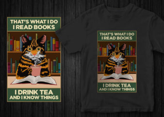 Cute Cat T-Shirt design, funny design