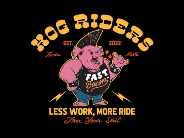 Hog riders graphic t shirt