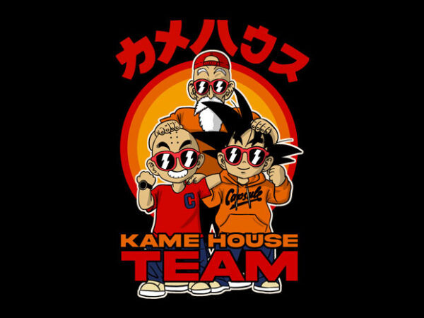 Kame house team t shirt vector art