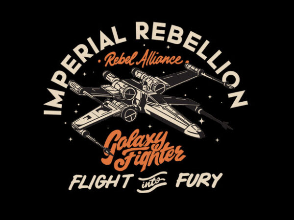 Imperial rebellion t shirt design for sale