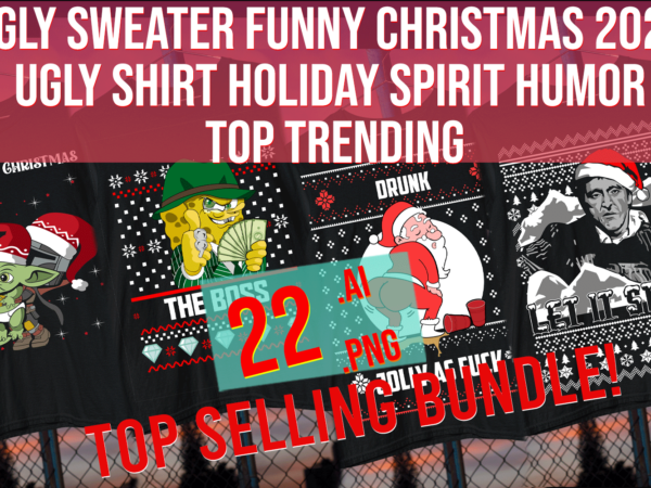 Ugly sweater funny christmas 2022ugly shirt holiday spirit humor top trending t shirt vector graphic