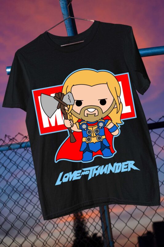 God of Thunder Avenger Fan Art Parody Thor love and Thunder Bundle