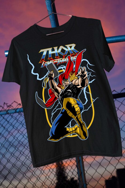 God of Thunder Avenger Fan Art Parody Thor love and Thunder Bundle