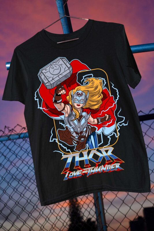 God of Thunder Avenger Fan Art Parody Thor love and Thunder Bundle