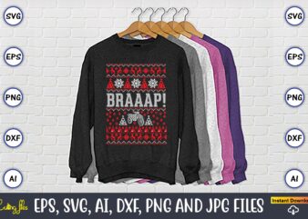 Braaap!, Ugly Christmas sweater design, Christmas SVG Bundle ,Christmas, Merry Christmas svg , Christmas Ornaments Svg , Cricut,Cut file for cricut,layered by color, Vector, Instant Download,Winter SVG Bundle, Christmas Svg, Winter svg, Santa svg, Christmas Quote svg, Funny Quotes Svg, Snowman SVG, Holiday