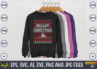 Braaap christmas, Ugly Christmas sweater design, Christmas SVG Bundle ,Christmas, Merry Christmas svg , Christmas Ornaments Svg , Cricut,Cut file for cricut,layered by color, Vector, Instant Download,Winter SVG Bundle, Christmas