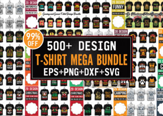 T-shirt Mega Bundle t shirt designs for sale