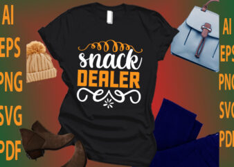 Snack Dealer t shirt template vector