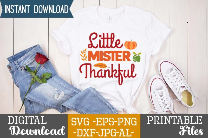 Little Mister Thankful SVG Design
