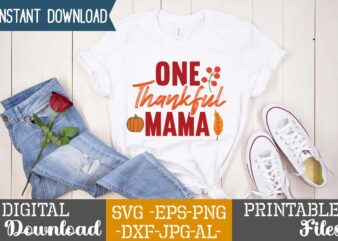 One Thankful Mama SVG Design