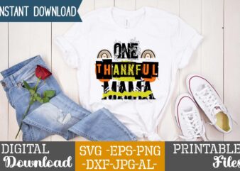 One Thankful Mama sublimation Design