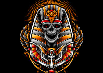 ANUBIS SKULL DESIGN FOR CLOTHING APPAREL