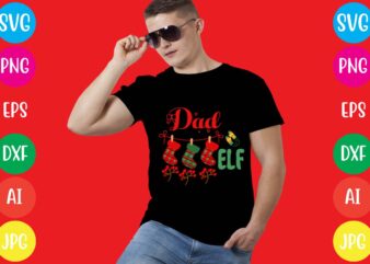 Dad Elf T-shirt Design