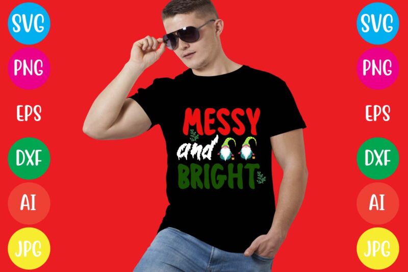 Messy And Bright T-shirt Design