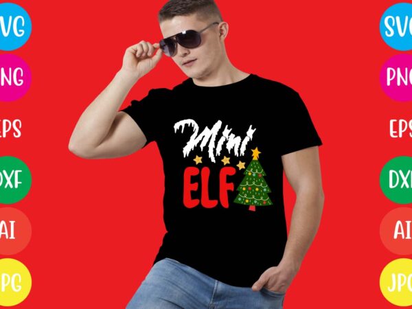 Mini elf t-shirt design