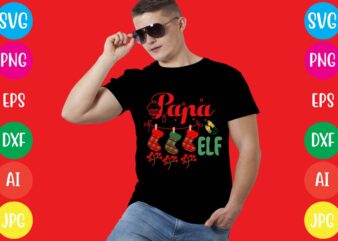 Papa Elf T-shirt Design