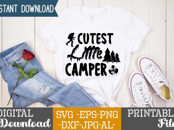 Cutest little camper t-shirt design