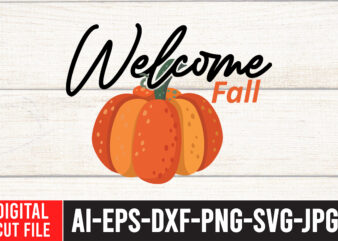 Welcome Fall SVG Cut File