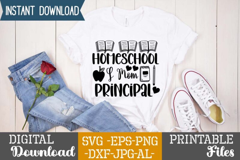 Homeschool Mom Principal T-shirt Design