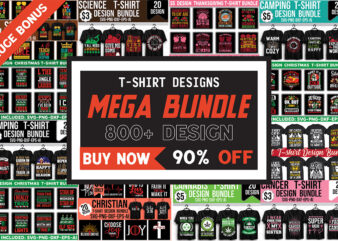 T-shirt Designs Mega Bundle