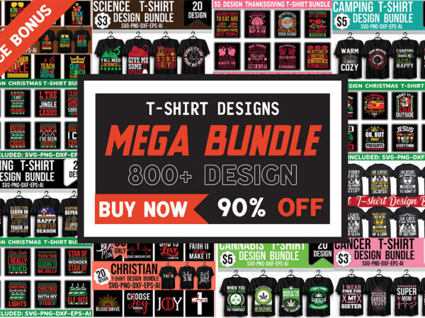 T-shirt designs mega bundle T-shirt designs mega bundle