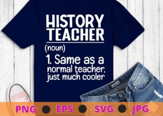 History Teacher Definition Funny Back To School First Day T-Shirt design svg, History Teacher Definition png, Back To School, First Day