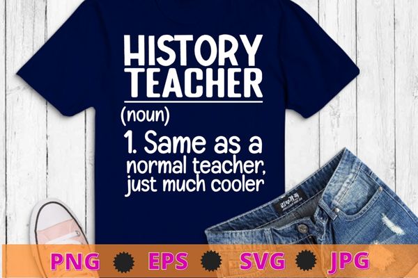 History teacher definition funny back to school first day t-shirt design svg, history teacher definition png, back to school, first day