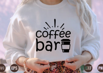 coffee bar t shirt vector file