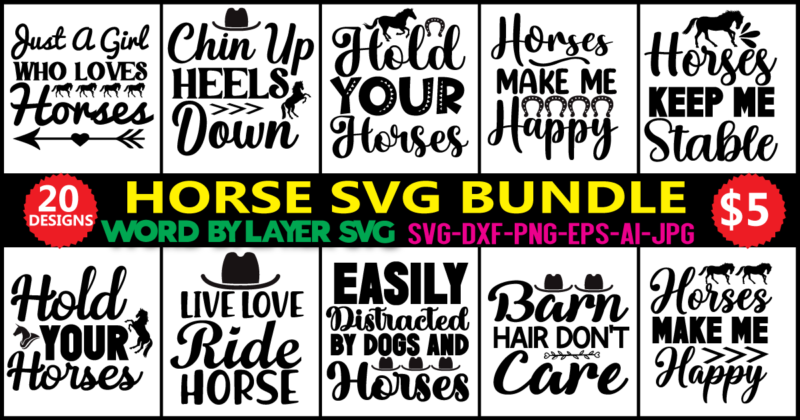 Horse SVG Bundle, horses svg, cowboy svg, cowgirl svg, farm svg, svg designs, svg quotes, horse racing svg, barrel racing svg, farmhouse svg,Horse SVG Bundle, Horse Svg, Horse Clipart, Horse
