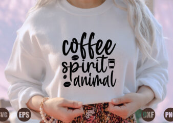 coffee spirit animal t shirt vector file