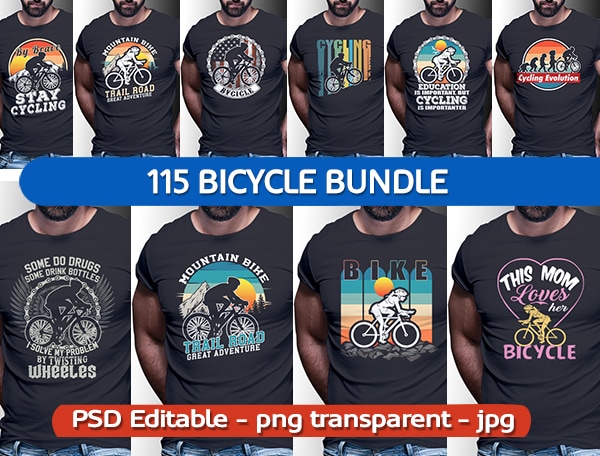 313 ALL VINTAGE RETRO BUNDLE: 57 HIKING, 30 DIVING, 31 SUMMER SURFING, 79 HUNTING AND 115 BICYCLE