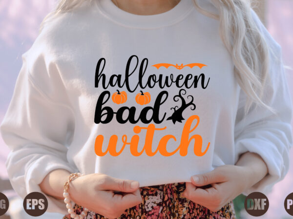 Halloween bad witch graphic t shirt