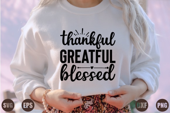 Thankful greatful blessed t shirt designs for sale