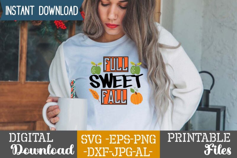 Full Sweet Fall T-shirt Design