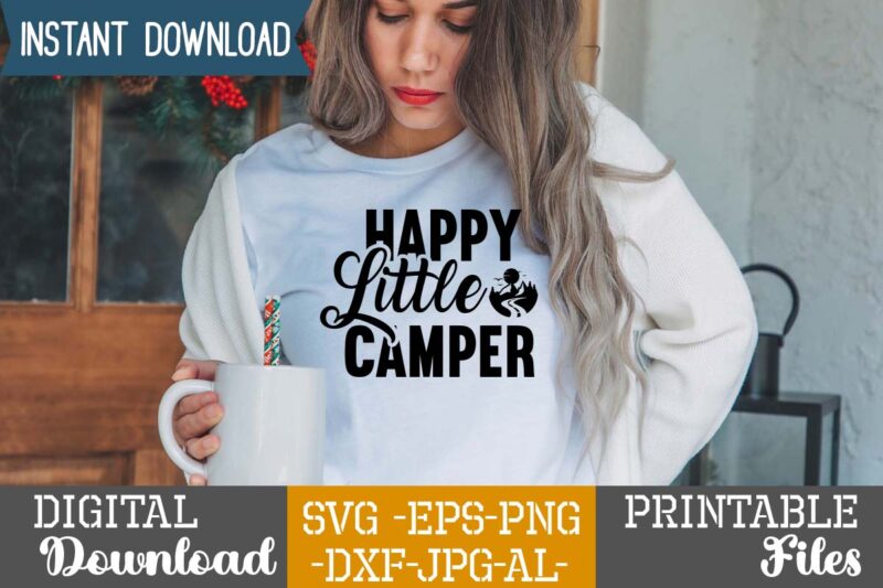 Happy Little Camper T-shirt Design