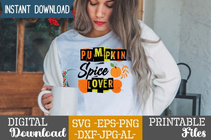 Pumpkin Spice Lover sublimation Design