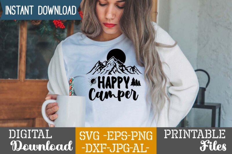 Happy Camper T-shirt Design