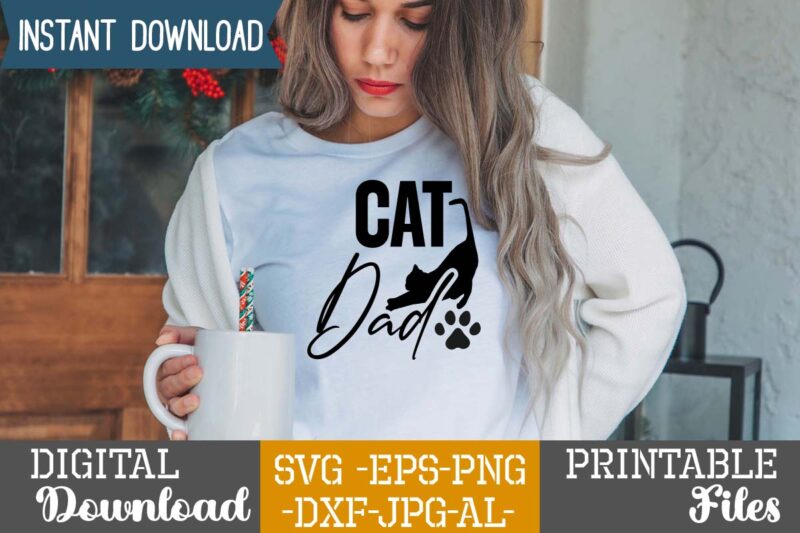 Cat Dad,Cat Mama SVG Bundle, Funny Cat Svg, Cat SVG, Kitten SVG, Cat lady svg, crazy cat lady svg, cat lover svg, cats Svg, Dxf, Png,Funny Cat SVG Bundle, Cat