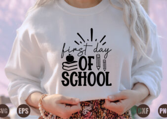first day of school t shirt graphic design