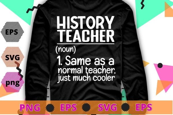 History Teacher Definition Funny Back To School First Day T-Shirt design svg, History Teacher Definition png, Back To School, First Day