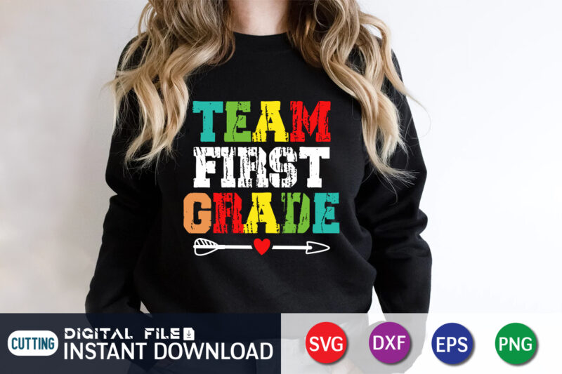 Team First Grade Svg Shirt, Team First Grade Svg, 1st Grade Squad Svg, First day of School Svg, Back To School Svg, Teacher Leopard Svg, Teacher Shirt Svg Files