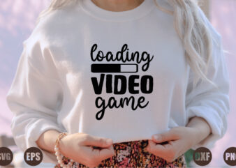 loading video game t shirt vector graphic