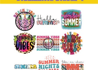 Summer Sublimation Bundle This bundle contains 20+ designs of high resolution (300 DPI) PNG, files with transparent backgrounds. 2022, amazon, beach, best, BUNDLE, camp, circle, color, colorful, custom, design, designs,