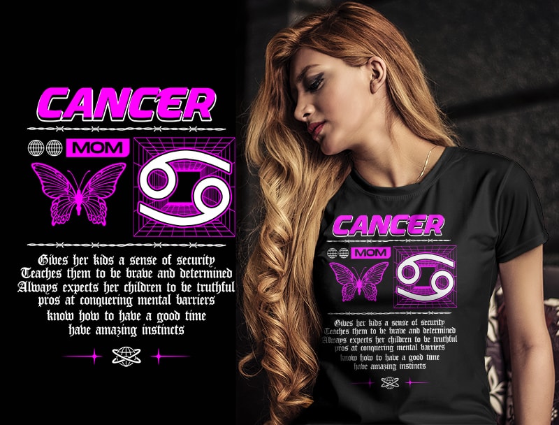 12 ZODIAC MOM tshirt designs bundle PART# 28 ON