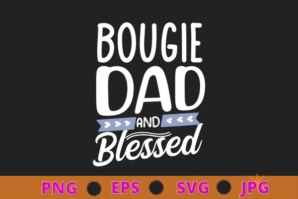 Bougie bad and blessed boujee girl melanin christmas gift t-shirt design svg, migos bad and boujee, bad and boujee, boujee, melanin
