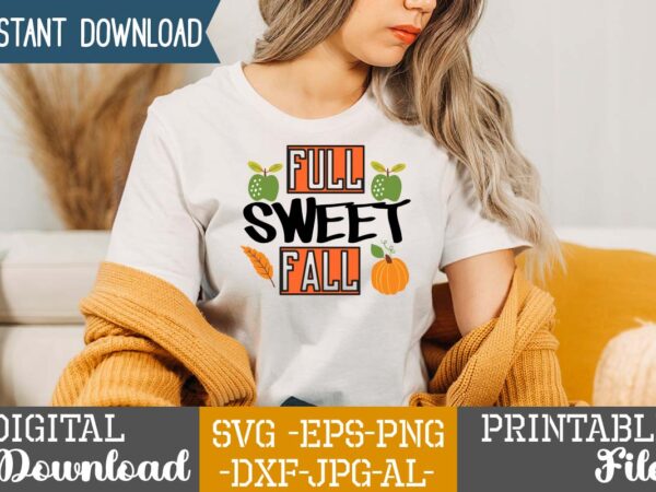 Full sweet fall t-shirt design